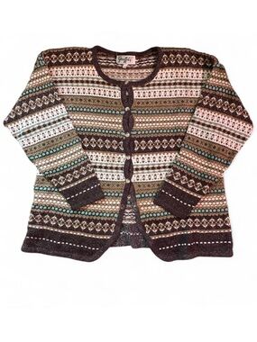Graffiti Vintage size medium Women's Cardigan cottagecore cotton